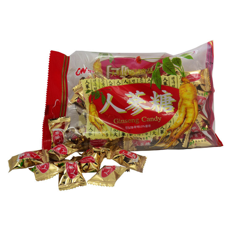 韩国进口食品糖果 韩国青佑高丽人参糖 红参糖 益气补血 160g