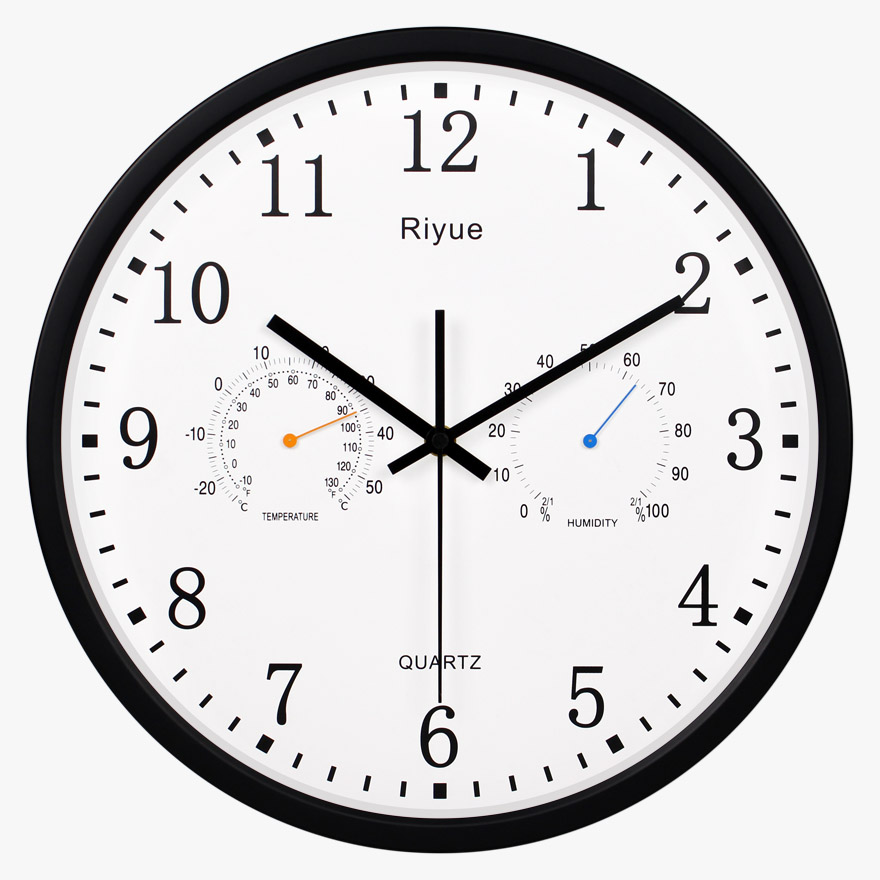 Riyue14 inch Temperature and humidity Electronics Wall clock a living room Pocket Watch originality Mute Quartz watch Batteryin the Home Daily , Bell , Wall clock category - from Buy2taobao.com to provide professional Taobao agent buy service