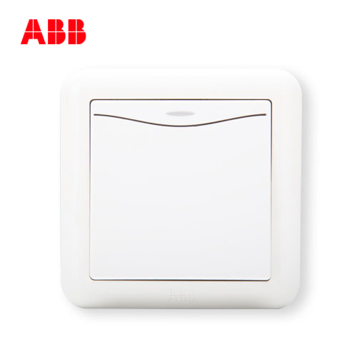 瑞士ABB 开关插座 德静一开双控开关 单开双控开关带灯LED AJ164|ruв категории электронный/электрик, переключатель, двойной выключатель - от Buy2taobao.com для оказания профессиональной услуги покупки агента Taobao