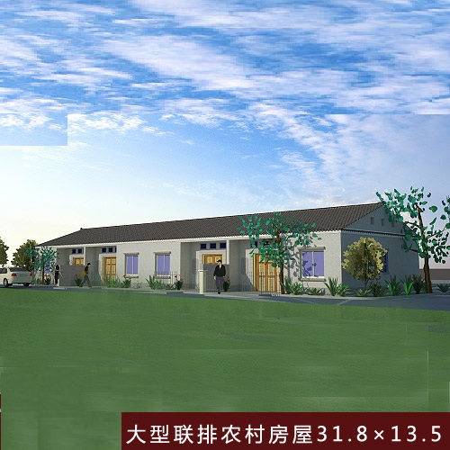 32米x14米大型联排一层农村房屋设计图(建筑+结构+效果)在类目 商务/设计服务, 设计服务, 其它设计服务中 - 来自Buy2taobao.com提供专业的淘宝代购服务