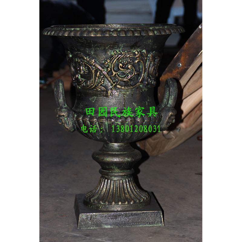 European style to ground Flower pot Iron Pots cast iron outdoors courtyard a decoration Gardening pots Vintage Europeanin the Home accessories , Decoration category - from Buy2taobao.com to provide professional Taobao agent buy service