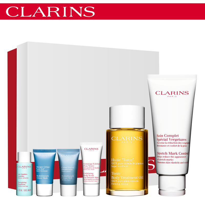 Clarins娇韵诗准妈妈孕期护理套装淡化孕期纹