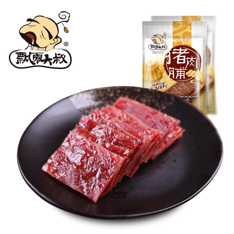 【天猫超市】飘零大叔 新加坡风味猪肉脯100g 猪肉干靖江特产零食