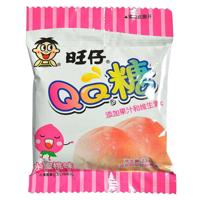 【30袋包邮】旺仔QQ糖 水蜜桃味23g 橡皮糖果汁软糖休闲零食在类目 零食/坚果/特产, 糖果零食/果冻/布丁, 糖果中 - 来自Buy2taobao.com提供专业的淘宝代购服务