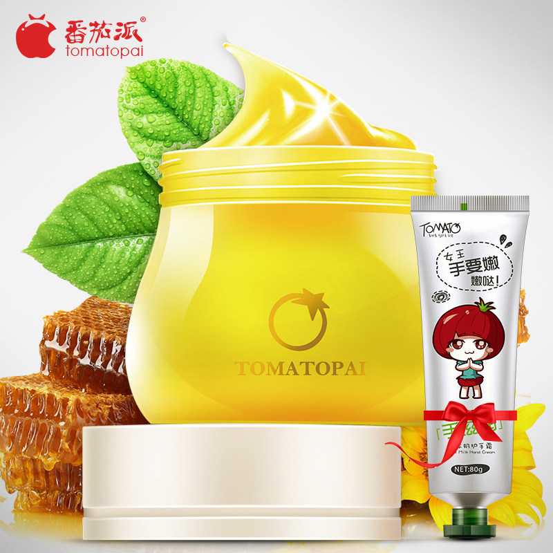 番茄派蜂蜜手蜡嫩白保湿补水去角质死皮护手霜手膜手部护理手摸