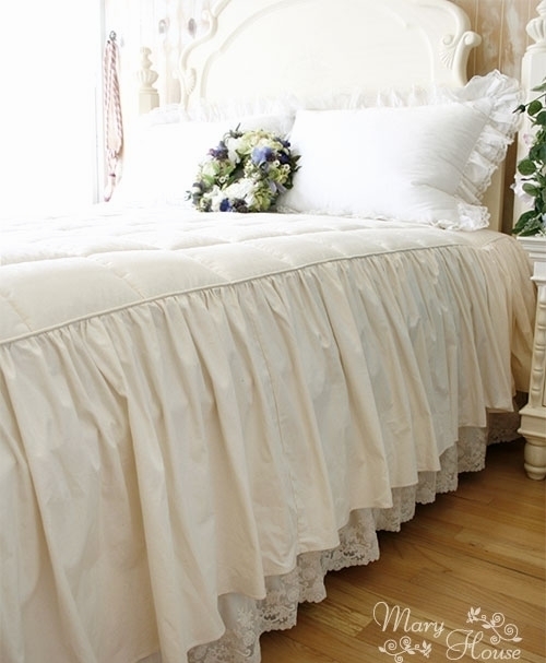 the republic of korea Imported Cotton Lace double-deck Lotus leaf The skirt Bed skirt Bedspread Bed cover Custom Size)in the Bedclothes , Bed skirts category - from Buy2taobao.com to provide professional Taobao agent buy service