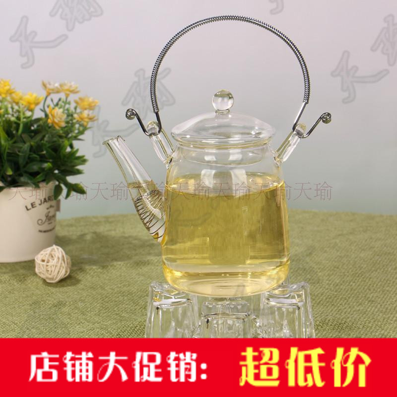 新款 耐热透明玻璃茶壶 不锈钢提梁式手工花茶壶 带盖子过滤在类目 餐饮具, 茶具, 茶壶中 - 来自Buy2taobao.com提供专业的淘宝代购服务