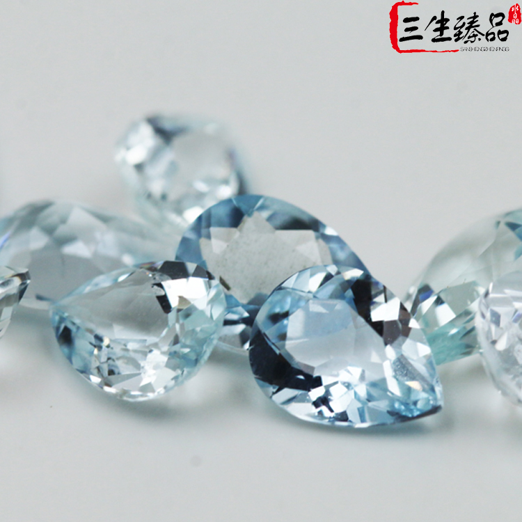 天然海蓝宝裸石戒面全净IF 水滴形梨形彩色宝石吊坠 可镶18K 尺寸在类目 珠宝/钻石/翡翠/黄金, 彩色宝石/贵重宝石, 其他中 - 来自Buy2taobao.com提供专业的淘宝代购服务