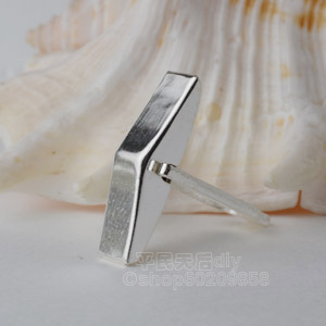 S925 Sterling Silver French cufflinks Cuff parts Triangle nails Men's shirts button Accessories manual diy Material Sciencein the Accessories/Leather belt/Hat/Muffler , Cufflink category - from Buy2taobao.com to provide professional Taobao agent buy service