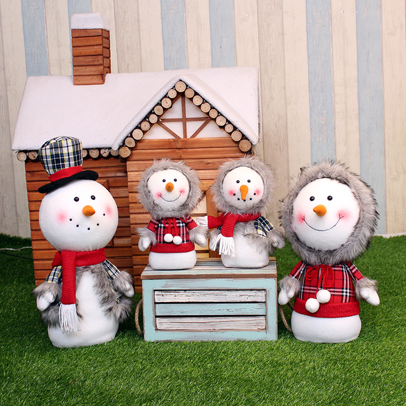 雪人 圣诞老人摆件 圣诞节  雪人娃娃 圣诞礼品 圣诞装饰品 鹿