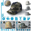 474PSD素材展示模板智能贴图Mockup 空白帽子印花效果场景
