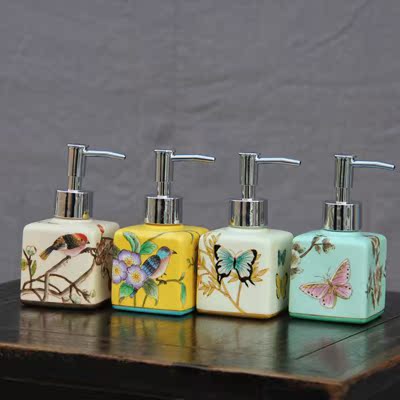 Hand painted Fencai Ci ceramics bathroom suit Toiletries Soap Bottle Lotion bottlein the Family/Personal Cleaning Tools , Sanitary appliances/Bathroom accessories , Emulsion is category - from Buy2taobao.com to provide professional Taobao agent buy service
