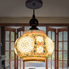 中式陶瓷吊灯五彩玲珑瓷单头客厅门厅玄关阳台，过道陶瓷吸顶灯
