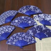 乌镇特产蓝印花布工艺小扇子，古典折扇女式中国风旅游纪念品