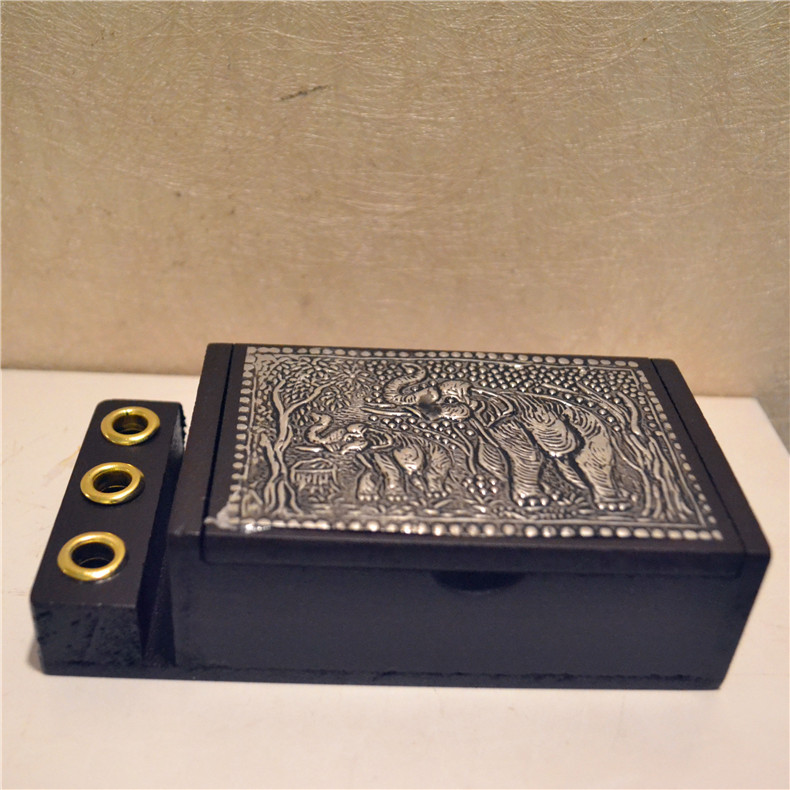 Thailand Handicraft gifts Mango wooden A piece of tin Pseudonym Cassette Thailand Solid wood desk Card casein the Arts and crafts , Overseas Crafts , Thai specialties category - from Buy2taobao.com to provide professional Taobao agent buy service