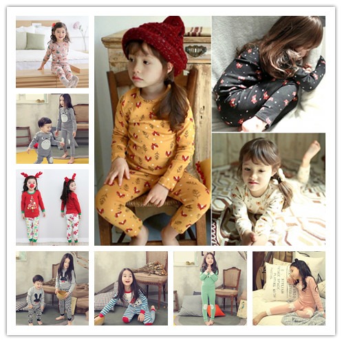 Children's Underwear Set pure cotton Boy girl Cotton jersey New winter pajamas baby Long johns Home Furnishingsin the Children/Baby/Family fitted , Children's Underwear , Underwear Set category - from Buy2taobao.com to provide professional Taobao agent buy service