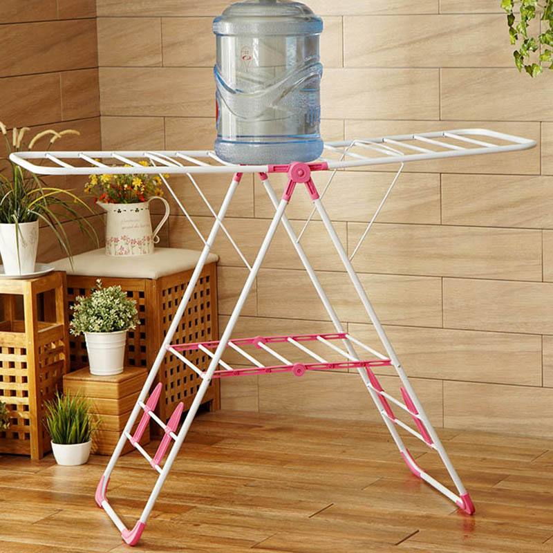 to ground Metal fold clothes quilt with cotton wadding Drying rack multi-function large Clothes rack Coat Rackin the Storage consolidation , Wash clothing/Sun/Care Products , Large drying racks category - from Buy2taobao.com to provide professional Taobao agent buy service