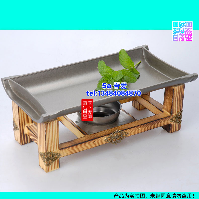 新款长方形韩式酒精炉烧烤铝陶板烤肉盘烧烤烤盘竹节陶板不粘店用在类目 厨房/烹饪用具, 烧烤/烘焙用具, 烧烤架炉/烧烤DIY用具, 烧烤盘中 - 来自Buy2taobao.com提供专业的淘宝代购服务