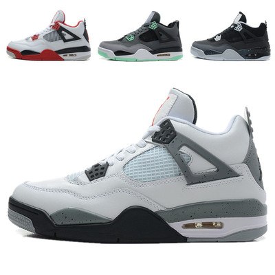 上下架计划:正品乔丹4代男鞋aj4奥利奥女鞋Air Jordan4情侣鞋乔丹气垫蓝球鞋