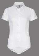 欧美2023连体衬衫，女夏季黑白短袖，薄款修身丝纯棉衬衣