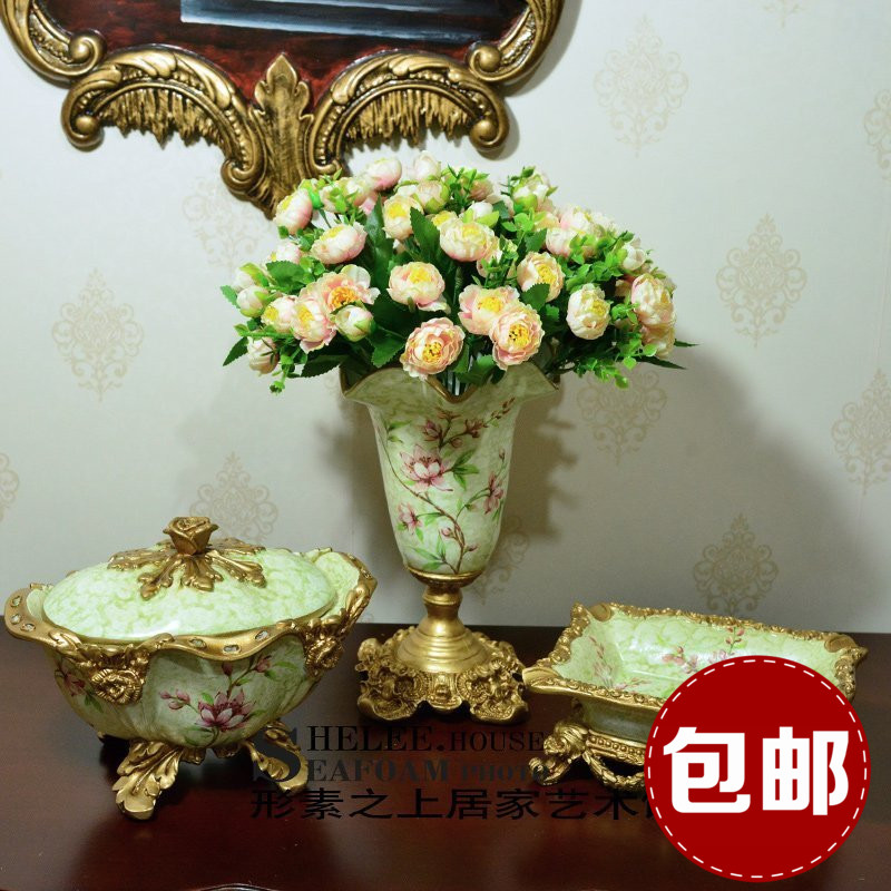 199包邮欧式树脂花瓶仿真花套装家居电视柜餐桌客厅卧室装饰品摆|ruв категории Домашний быт, ваза/цветок/искусственные цветы/моделирование украшения, искусственные цветы/искусственные цветы - от Buy2taobao.com для оказания профессиональной услуги покупки агента Taobao