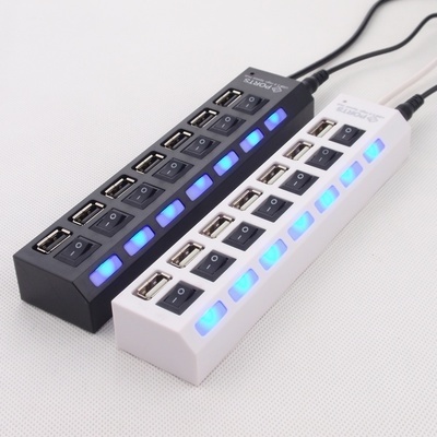 USB 2.0 HUB7口 USB扩展器 支持移动硬盘 带独立开关供电足集线器|ruв категории Цифровые аксессуары, Usb компьютерной периферии, USB HUB/преобразователь - от Buy2taobao.com для оказания профессиональной услуги покупки агента Taobao
