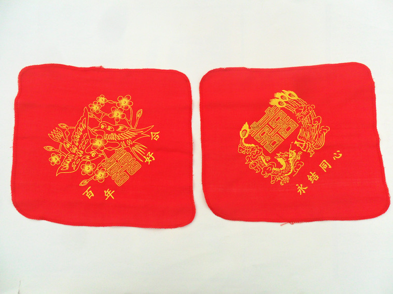 Wedding celebration Wedding Red cloth Handkerchief bride Hi Pa Double Happiness word Handkerchiefin the Accessories/Leather belt/Hat/Muffler , Handkerchief category - from Buy2taobao.com to provide professional Taobao agent buy service