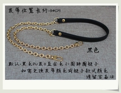 斜挎包带宽小包适用链子金属链条