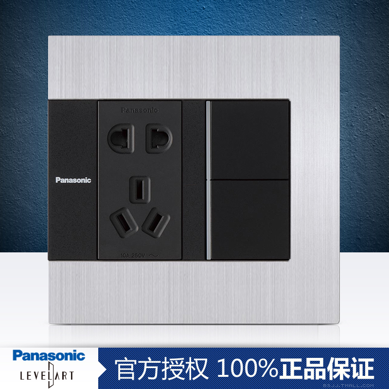 松下插座开关面板LEVELART系列120型双控开关二开五孔插座面板|msdalam kategori elektronik/Electrician, soket, Set soket suis - dari Buy2taobao.com untuk memberikan perkhidmatan ejen Taobao profesional membeli