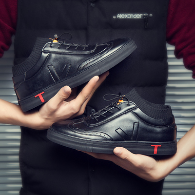 春季潮鞋男鞋休闲鞋男运动鞋男士韩版潮流鞋皮