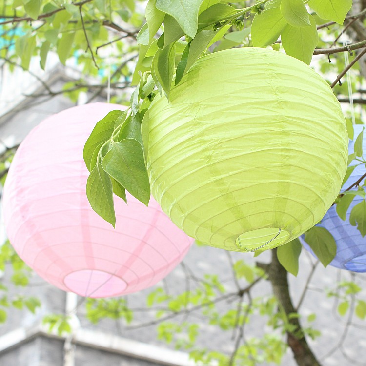 婚庆装饰吊灯罩彩色手工折叠纸灯笼中秋节日新年春节婚礼庆典灯饰在类目 节庆用品/礼品, 灯笼中 - 来自Buy2taobao.com提供专业的淘宝代购服务
