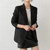 韩版休闲黑色女小西装外套秋季2023女式西服上衣短款修身