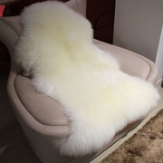 高档整张羊皮欧式纯羊毛地毯羊毛沙发垫椅子垫卧室客厅飘窗垫毯可