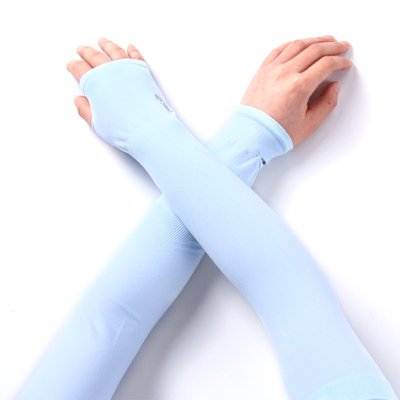 夏季冰袖冰丝防晒袖套女防紫外线长款男手袖开