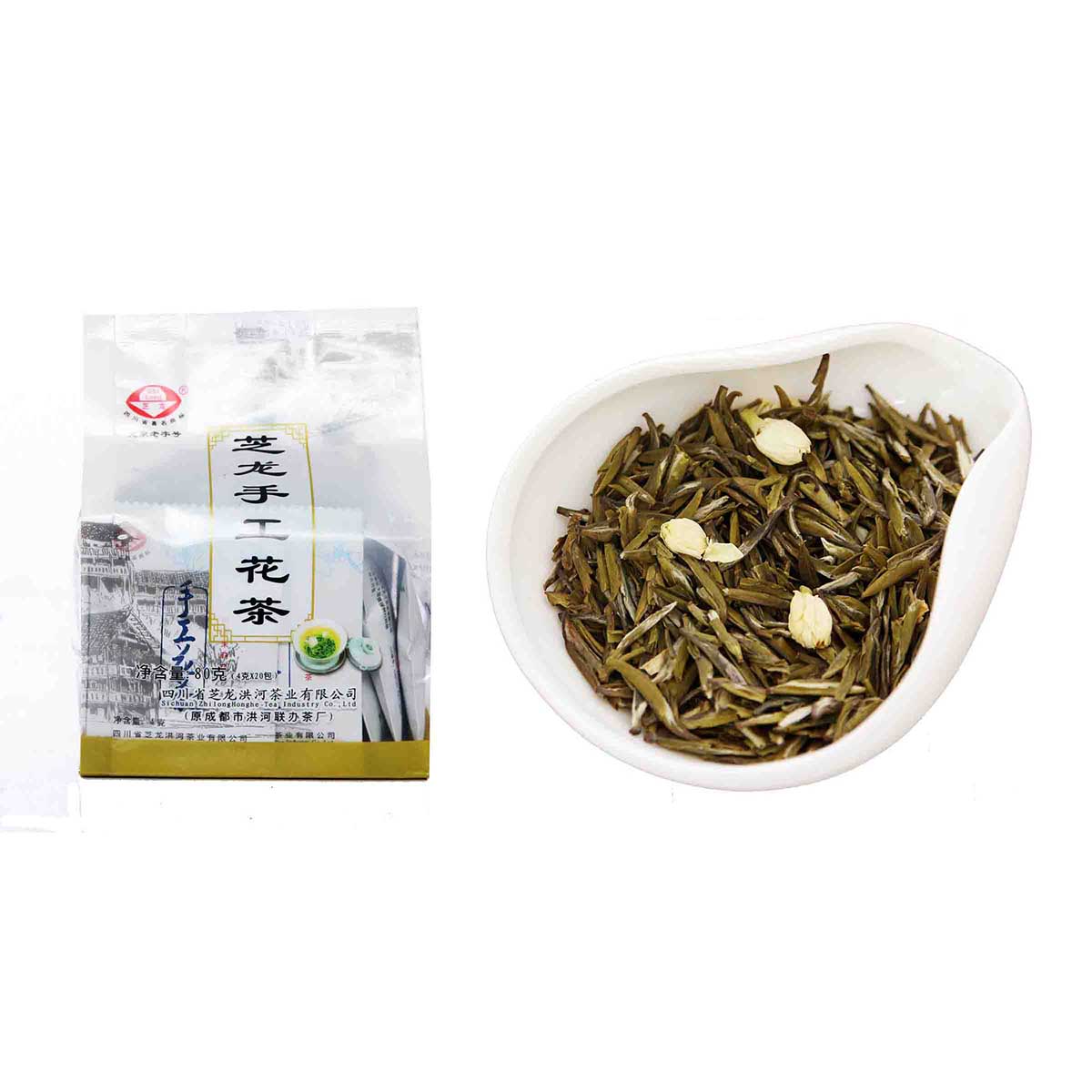 芝龙洪河 茉莉花茶 四川花茶 手工花茶 新茶 80g在类目 茶, 代用/花草/水果/再加工茶, 再加工茶中 - 来自Buy2taobao.com提供专业的淘宝代购服务