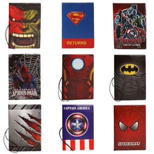 威漫超级英雄卡通护照套钢铁，侠蝙蝠侠蜘蛛侠护照，夹包创意3d证件包