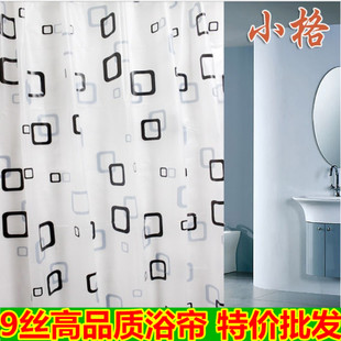浴室9丝浴帘卡通可爱1.8*1.8米防水PEVA更衣浴帘 大花海星方框格|ruв категории семья/личные чистящие средства, ванная приборов/принадлежности для ванной, занавески - от Buy2taobao.com для оказания профессиональной услуги покупки агента Taobao