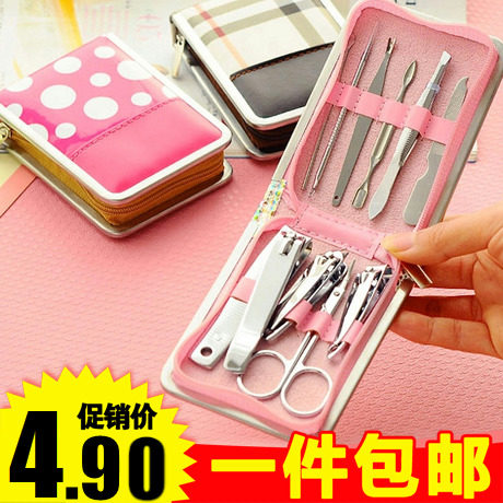 指甲剪套装工具7件套不锈钢剪指甲剪刀钳家用美甲指甲剪钳修眉剪