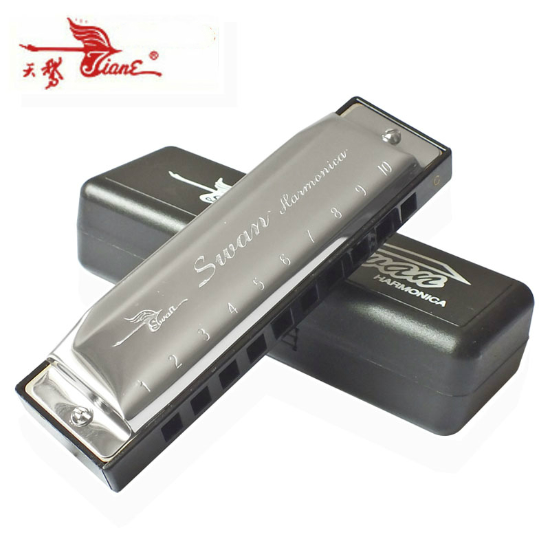 Factory authorized swan Ten-hole harmonica 10 Blues harmonica Send e-+Cloth coverin the Musical Instruments/Guitar/Piano/Fitting , Western musical instruments , Western wind instruments , Harmonica category - from Buy2taobao.com to provide professional Taobao agent buy service