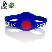 POWER BALANCE 霸能 能量平衡公司 手环 硅胶手环 蝰蛇 蓝色白字