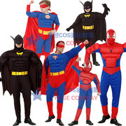 亲子装万圣节儿童服装男女童超人衣服化装舞会cosplay成人演出服