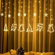 圣诞节装饰品led彩灯闪灯串满天星挂灯橱窗店铺氛围布置装扮挂件