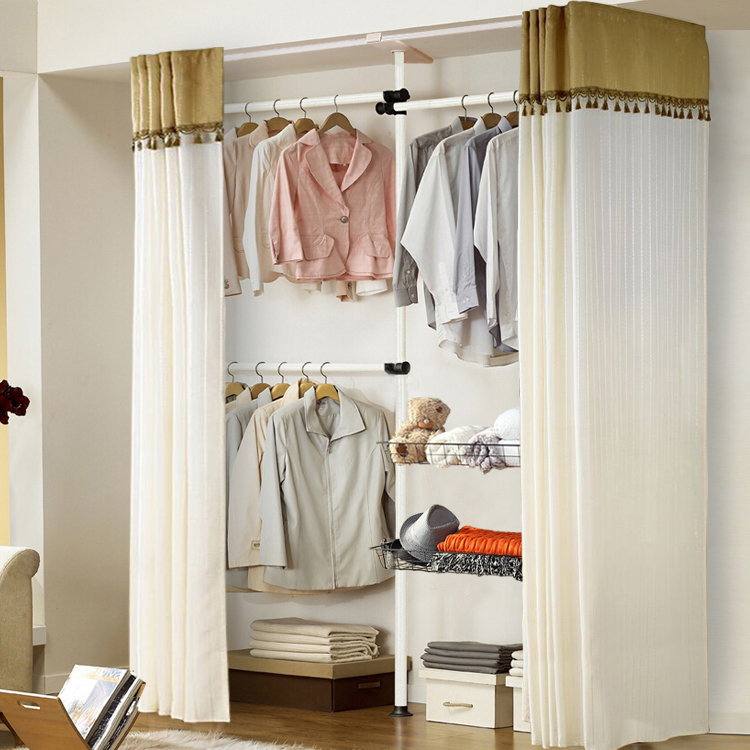 bedroom oxford wardrobe simple and easy Fabric art Landmark formula Cloth wardrobe Assemble Steel frame indoor Economic type cabinetin the Residential furniture , Cabinet , Simple wardrobe category - from Buy2taobao.com to provide professional Taobao agent buy service