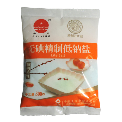【天猫超市】中盐海星盐巴细盐无碘精制低钠盐300g调味品 食用盐