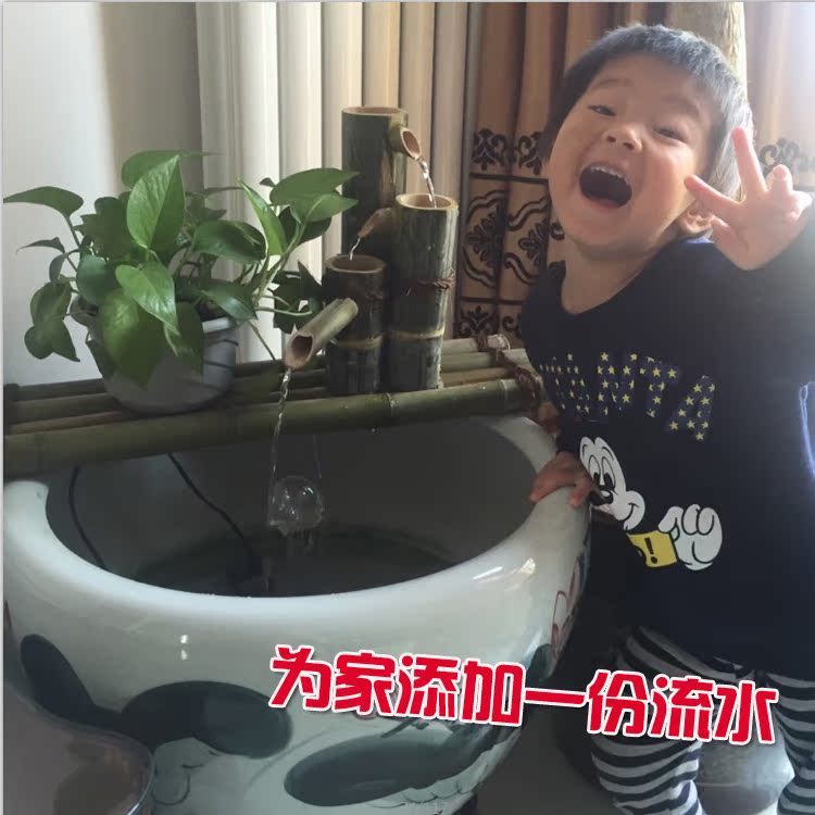 鱼缸水族箱竹子流水过滤器鱼缸石槽鱼池装饰流水设备园林竹子流水|ruв категории Ручная работа, другие характеристики ремесел - от Buy2taobao.com для оказания профессиональной услуги покупки агента Taobao