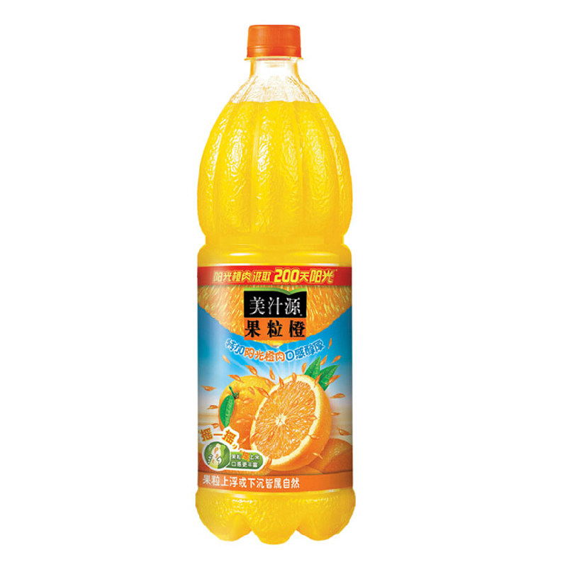 【天猫超市】美汁源果粒橙1.25L/瓶橙味十足可口可乐公司