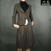 珂曼品牌ol春秋羊毛呢，职业装西装女装，职业外套原1099