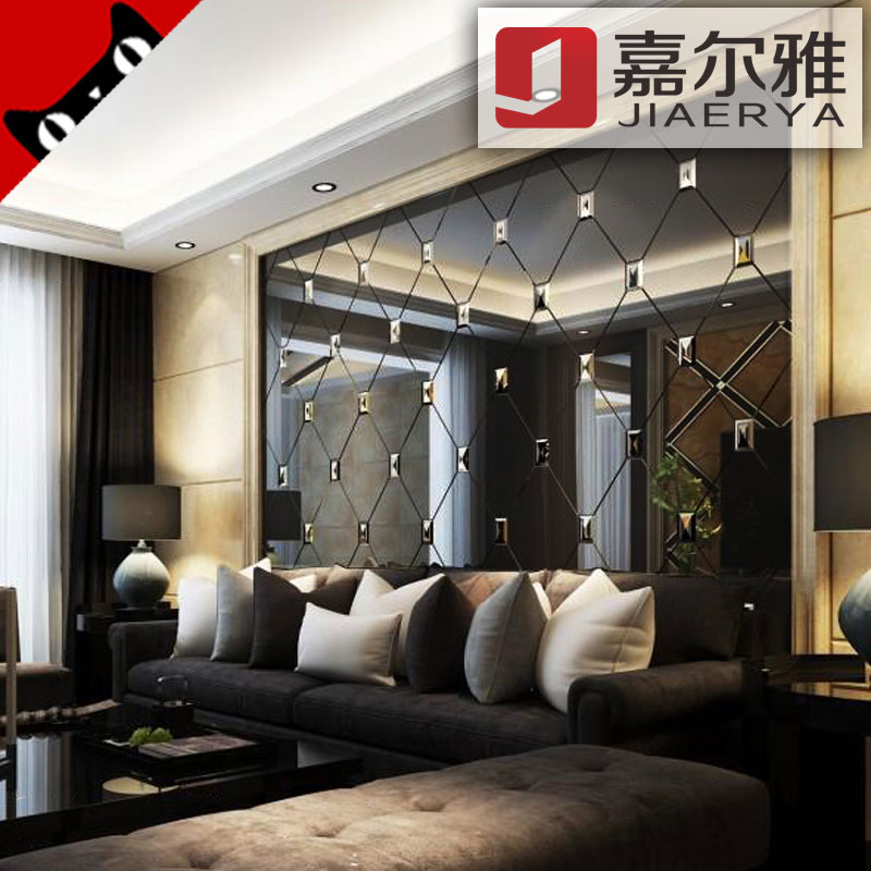 嘉尔雅艺术玻璃拼镜背景墙沙发背墙影视墙玄关灰镜银镜简约时尚|ruв категории основы строительных материалов, стекло, художественного стекла - от Buy2taobao.com для оказания профессиональной услуги покупки агента Taobao
