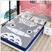 日本卡通龙猫床笠单件床罩席梦思保护套防滑床垫罩1.8m床可爱床套