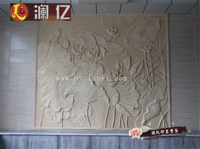 澜亿工厂直销中式艺术人造砂岩浮雕壁画 沙岩外墙装饰